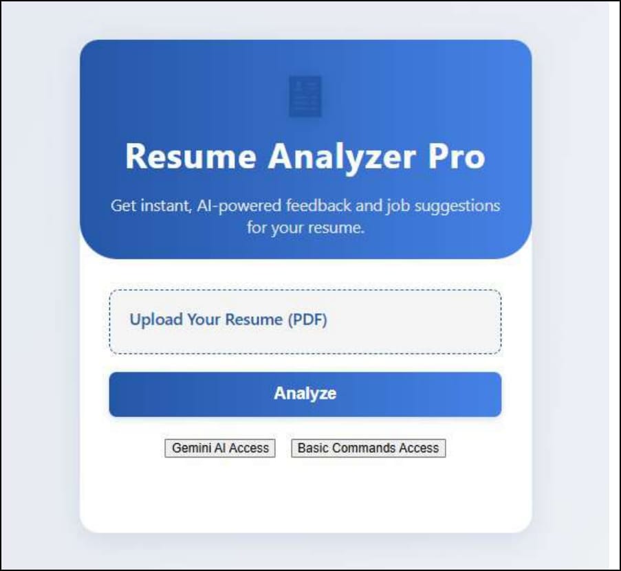 Resume AI Project